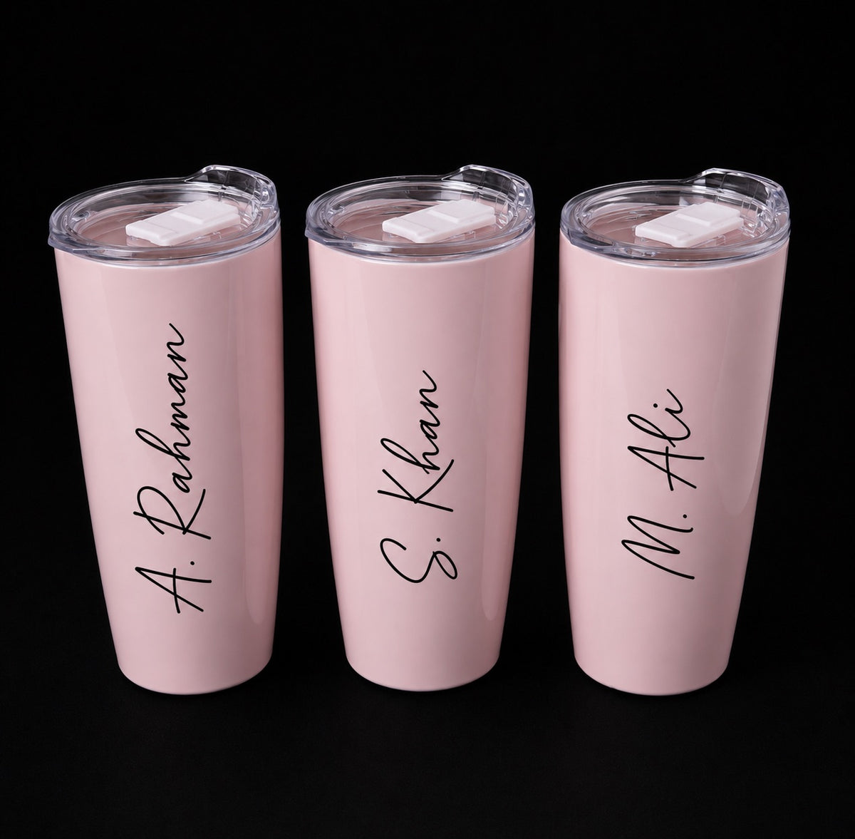 Personalised Insulated Steel Tumbler - Light Pink