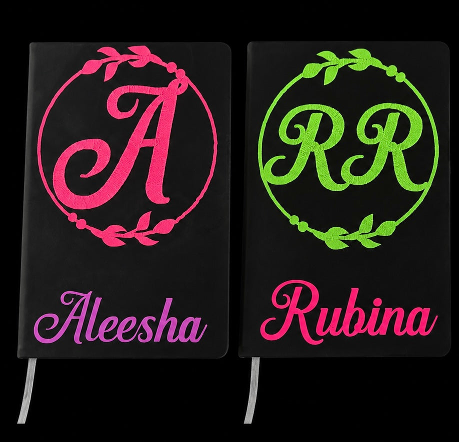 Personalised Black Hardback Notebooks
